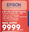 Epson EB-U04 Full HD Projector