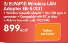 Epson ELPAP10 Wireless LAN Adapter EB-S/X31