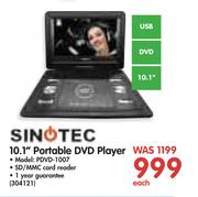 Sinotec 10.1" Portable DVD Player PDVD-1007