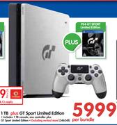 PS4 1TB Plus GT Sport Limited Edition