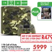 PS4 1TB Call Of Duty WWII Limited Edition