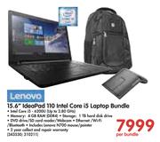Lenovo 15.6" IdeaPad 110 Intel Core i5 Laptop Bundle-Per Bundle