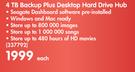 Seagate 4TB Backup Plus Desktop Hard Drive Hub-Each