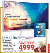 Samsung 27" Curved LED Monitor-Each