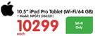 Apple 10.5" iPad Pro Tablet WiFi 64GB MPGT2