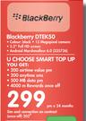 Blackberry Dtek50-On U Choose Smart Top Up