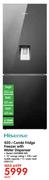Hisense 420Ltr Combi Fridge Freezer With Water Dispenser H420BMI-WD