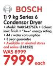 Bosch 9Kg Series 6 Condensor Dryer WAK24275ZA