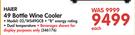 Haier 49 Bottle Wine Cooler 02/WS49GCB