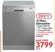 Defy 12 Place Dishwasher DDW181