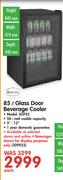 Swan 85Ltr Glass Door Beverage Cooler SGF85