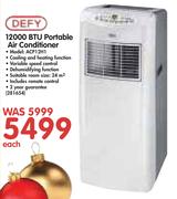 Defy 12000 BTU Portable Air Conditioner ACP12H1