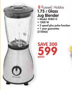 Russell Hobbs 1.75Ltr Glass Jug Blender RHB315