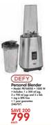 Defy Personal Blender PB7680SS
