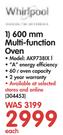 Whirlpool 600mm Multi-Function Oven AKP738IX L