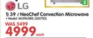 LG 39Ltr Neo Chef Convection Microwave MJ3965BIS-Each