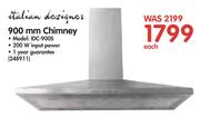 Italian Designer 900mm Chimney IDC-900S