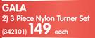 Gala 3 Piece Nylon Turner Set-Each