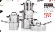 12 Piece Stainless Steel Cookware Set
