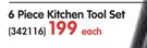 Gala 6 Piece Kitchen Tool Set-Each