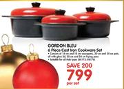 Gordon Bleu 6 Piece Cast Iron Cookware Set-Per Set