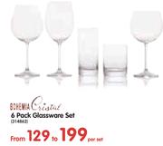 Bohemia Cristal 6 Pack Glassware Set-Per Set