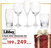 Libbey 6 Pack Arbor Glassware Set-Per Set
