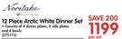 12 Piece Arctic White Dinner Set-Per Set