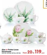 Aloe Or Protea Loose Dinnerware-Each