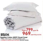 Sheraton Egyptian Cotton 400TC Duvet Cover From Queen To Super King-Each