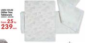 Linen House Glitter Tree Tableware-Each