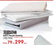 Sheraton 200TC Percale Sheeting In Assorted Colours-Each