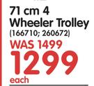 71cm 4 Wheeler Trolley-Each