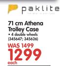 Paklite 71cm Athena Trolley Case-Each