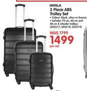 Impala 3 Piece ABS Trolley Set-Per Set