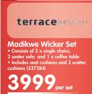 Terrace Leisure Madikwe Wicker Set-Per Set