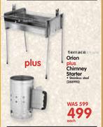 Terrace Leisure Orion Plus Chimney Starter In Stainless Steel