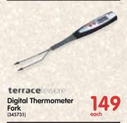 Terrace Leisure Digital Thermometer Fork-Each