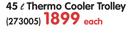 Camp Master 45L Thermo Cooler Trolley-Each