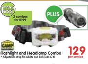 Camp Master Flashlight And Headlamp Combo-Per Combo