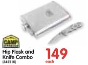 Camp Master Hip Flask And Knife Combo-Each