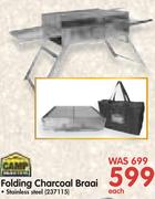 Camp Master Folding Charcoal Braai-Each
