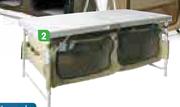 Camp Master Folding Table With 2 Cupboards