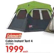 Coleman Cabin Instant Tent 4