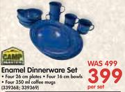 Camp Master Enamel Dinnerware Set