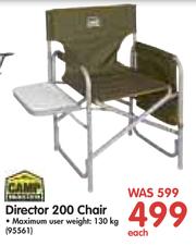 Campmaster director store 200 chair