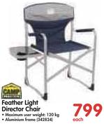 Camp Master Feather Light Director Chair