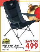 Camp Master High Back Chair