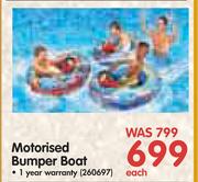 Motorised Bumper Boat-Each
