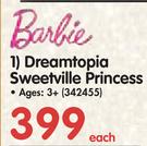 Barbie Dreamtopia Sweetville Princess-Each
